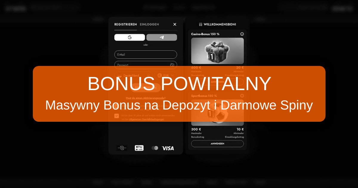 Irwin Casino welcome bonus