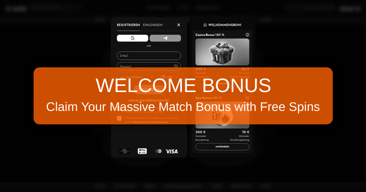 Irwin Casino welcome bonus